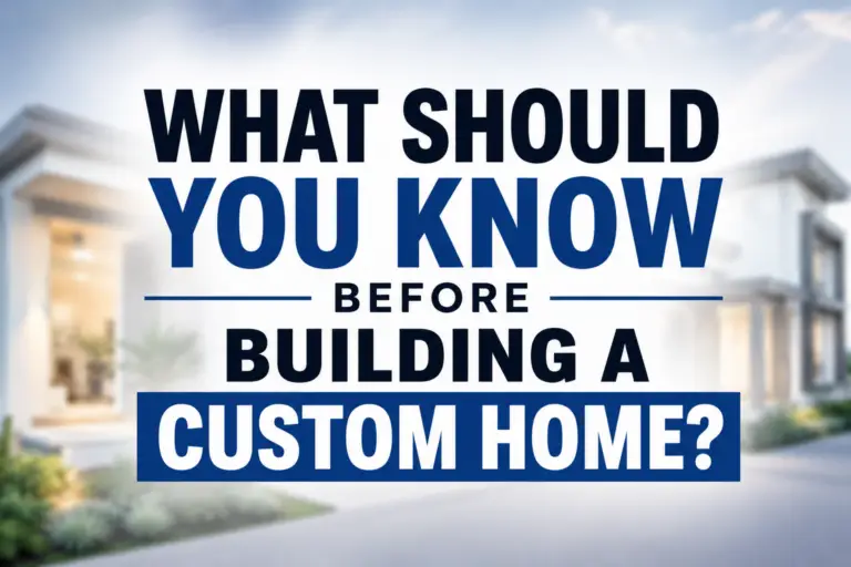 What Should You Know Before Building a Custom Home?